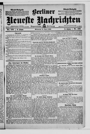 Berliner Neueste Nachrichten vom 11.04.1906