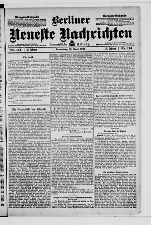 Berliner Neueste Nachrichten on Apr 12, 1906