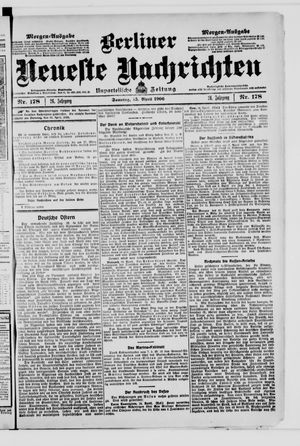 Berliner Neueste Nachrichten vom 15.04.1906