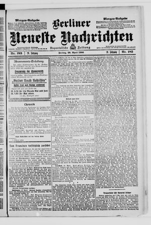 Berliner Neueste Nachrichten on Apr 20, 1906