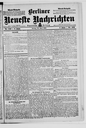 Berliner Neueste Nachrichten on Apr 20, 1906