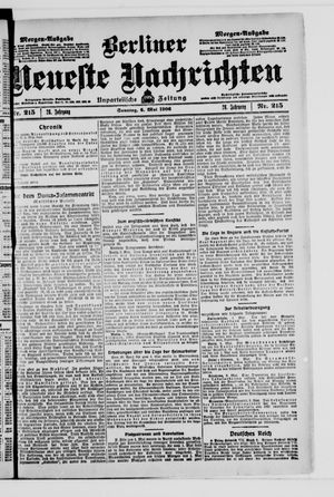 Berliner Neueste Nachrichten vom 06.05.1906
