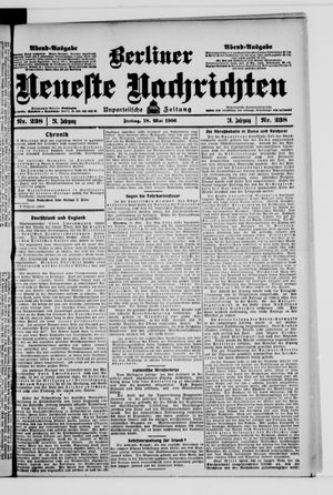 Berliner Neueste Nachrichten on May 18, 1906