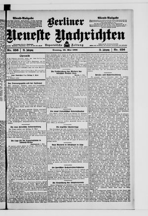 Berliner Neueste Nachrichten vom 29.05.1906
