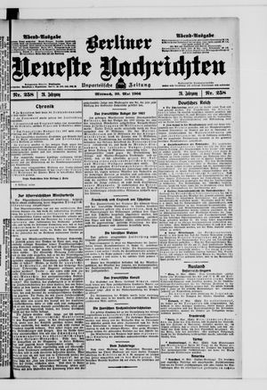 Berliner neueste Nachrichten vom 30.05.1906