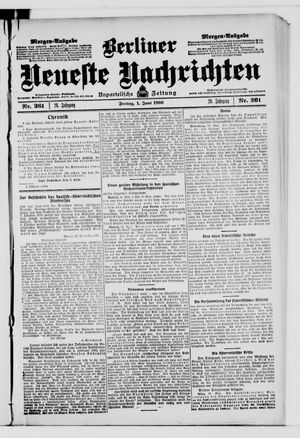 Berliner Neueste Nachrichten on Jun 1, 1906