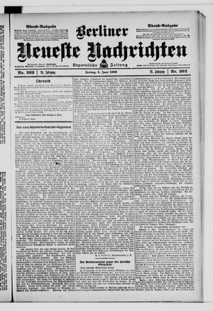 Berliner Neueste Nachrichten on Jun 1, 1906