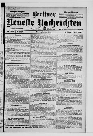 Berliner Neueste Nachrichten on Jun 5, 1906