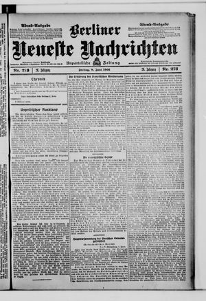 Berliner Neueste Nachrichten vom 08.06.1906