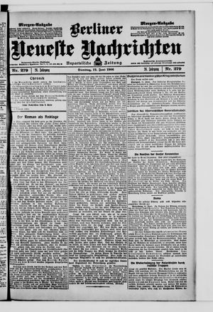 Berliner Neueste Nachrichten on Jun 12, 1906