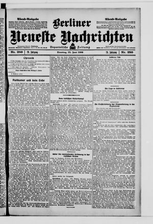 Berliner neueste Nachrichten vom 12.06.1906