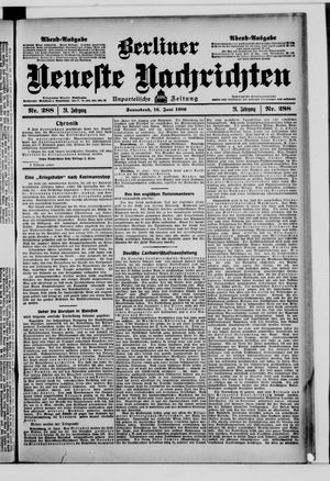 Berliner Neueste Nachrichten vom 16.06.1906
