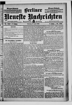Berliner Neueste Nachrichten vom 17.06.1906