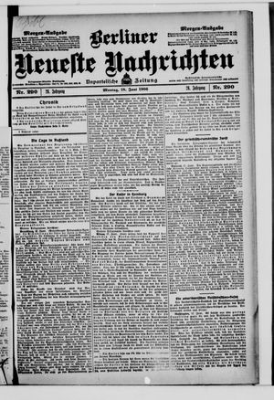 Berliner Neueste Nachrichten vom 18.06.1906