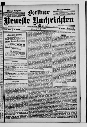 Berliner Neueste Nachrichten on Jun 20, 1906
