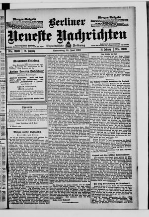 Berliner Neueste Nachrichten vom 21.06.1906