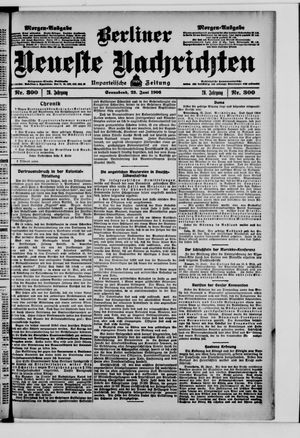 Berliner Neueste Nachrichten vom 23.06.1906