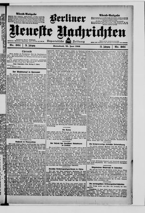 Berliner Neueste Nachrichten vom 23.06.1906