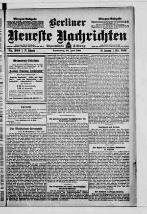 Berliner Neueste Nachrichten vom 28.06.1906