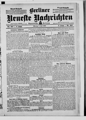 Berliner Neueste Nachrichten vom 02.07.1906