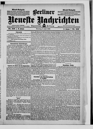 Berliner Neueste Nachrichten vom 03.07.1906