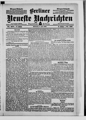 Berliner Neueste Nachrichten vom 04.07.1906