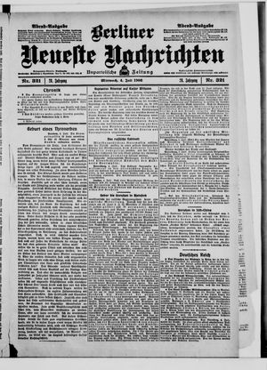Berliner Neueste Nachrichten vom 04.07.1906