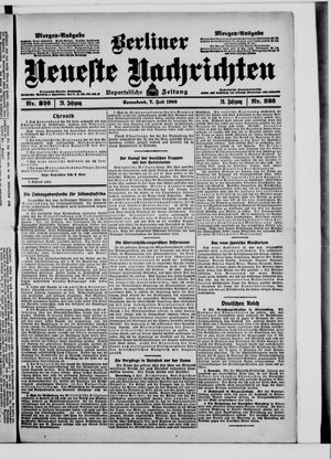 Berliner Neueste Nachrichten vom 07.07.1906