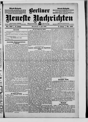 Berliner Neueste Nachrichten vom 07.07.1906