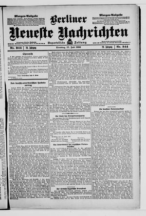 Berliner Neueste Nachrichten vom 17.07.1906