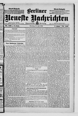 Berliner Neueste Nachrichten vom 17.07.1906