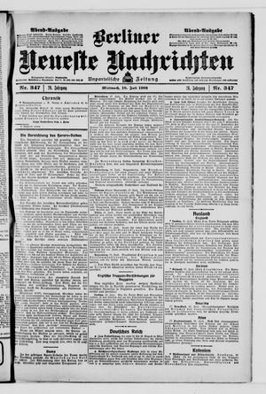Berliner Neueste Nachrichten vom 18.07.1906