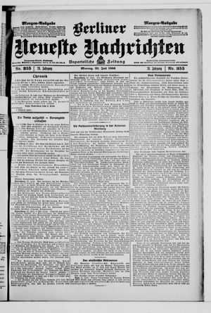 Berliner Neueste Nachrichten vom 23.07.1906