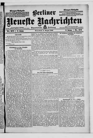 Berliner Neueste Nachrichten vom 04.08.1906