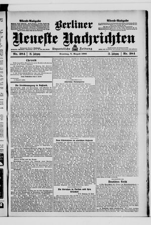Berliner Neueste Nachrichten vom 07.08.1906