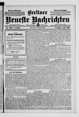 Berliner Neueste Nachrichten on Aug 19, 1906