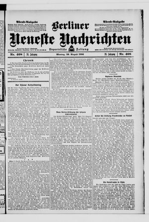 Berliner Neueste Nachrichten vom 20.08.1906