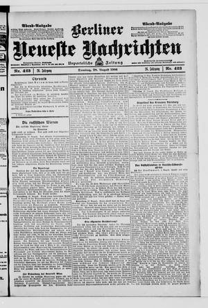 Berliner Neueste Nachrichten vom 28.08.1906