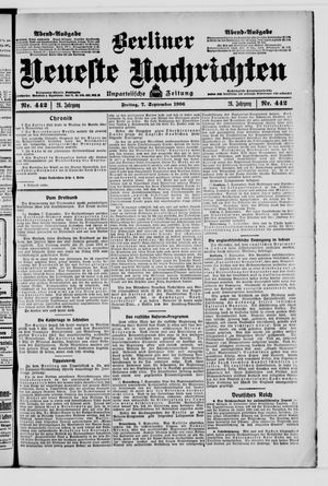 Berliner Neueste Nachrichten vom 07.09.1906