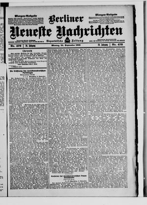 Berliner Neueste Nachrichten vom 24.09.1906
