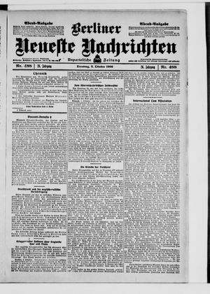 Berliner Neueste Nachrichten vom 02.10.1906