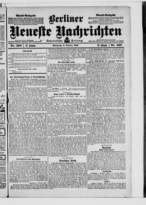 Berliner Neueste Nachrichten on Oct 3, 1906