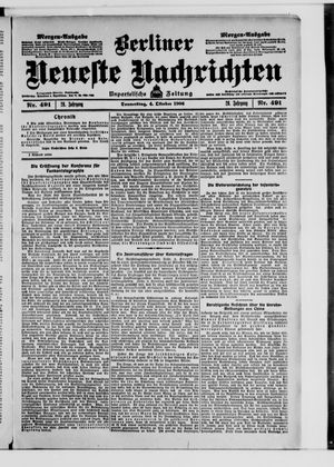 Berliner Neueste Nachrichten vom 04.10.1906