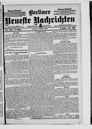 Berliner Neueste Nachrichten vom 05.10.1906