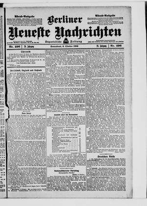 Berliner Neueste Nachrichten vom 06.10.1906