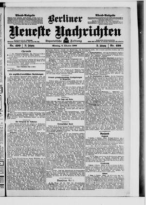 Berliner Neueste Nachrichten vom 08.10.1906
