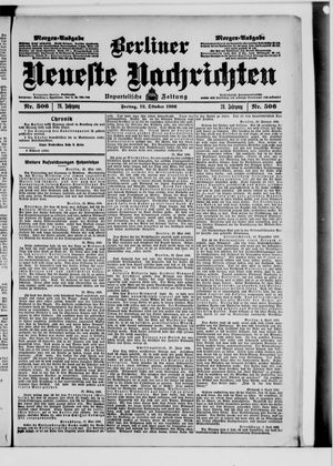 Berliner Neueste Nachrichten vom 12.10.1906
