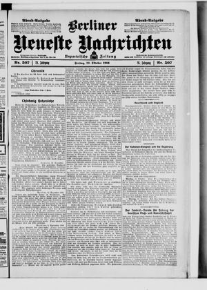 Berliner Neueste Nachrichten vom 12.10.1906