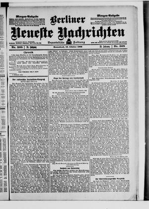 Berliner Neueste Nachrichten vom 13.10.1906