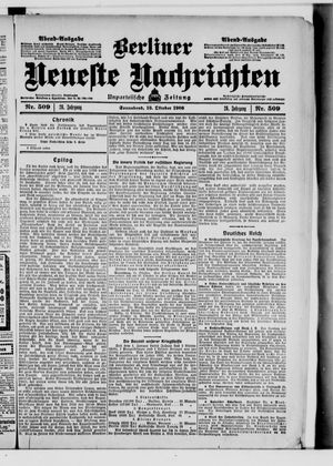 Berliner Neueste Nachrichten vom 13.10.1906